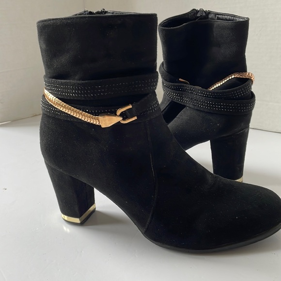 Suede Ankle Booties - Picture 1 of 7